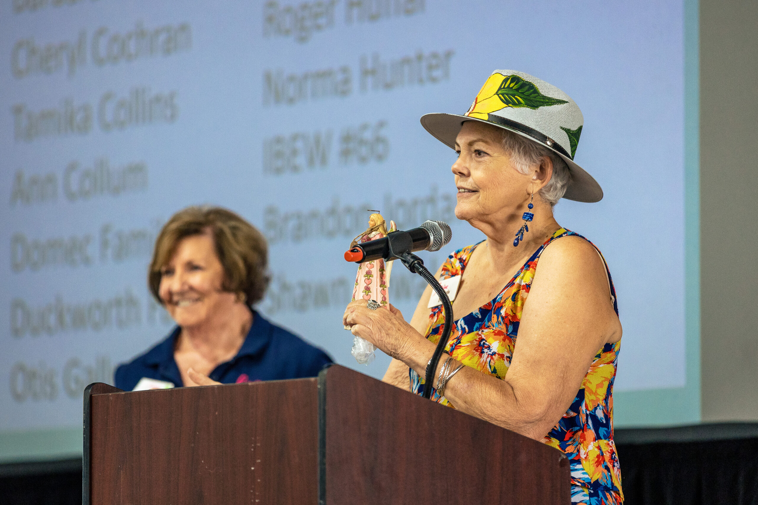 Chris Noble giving a speech