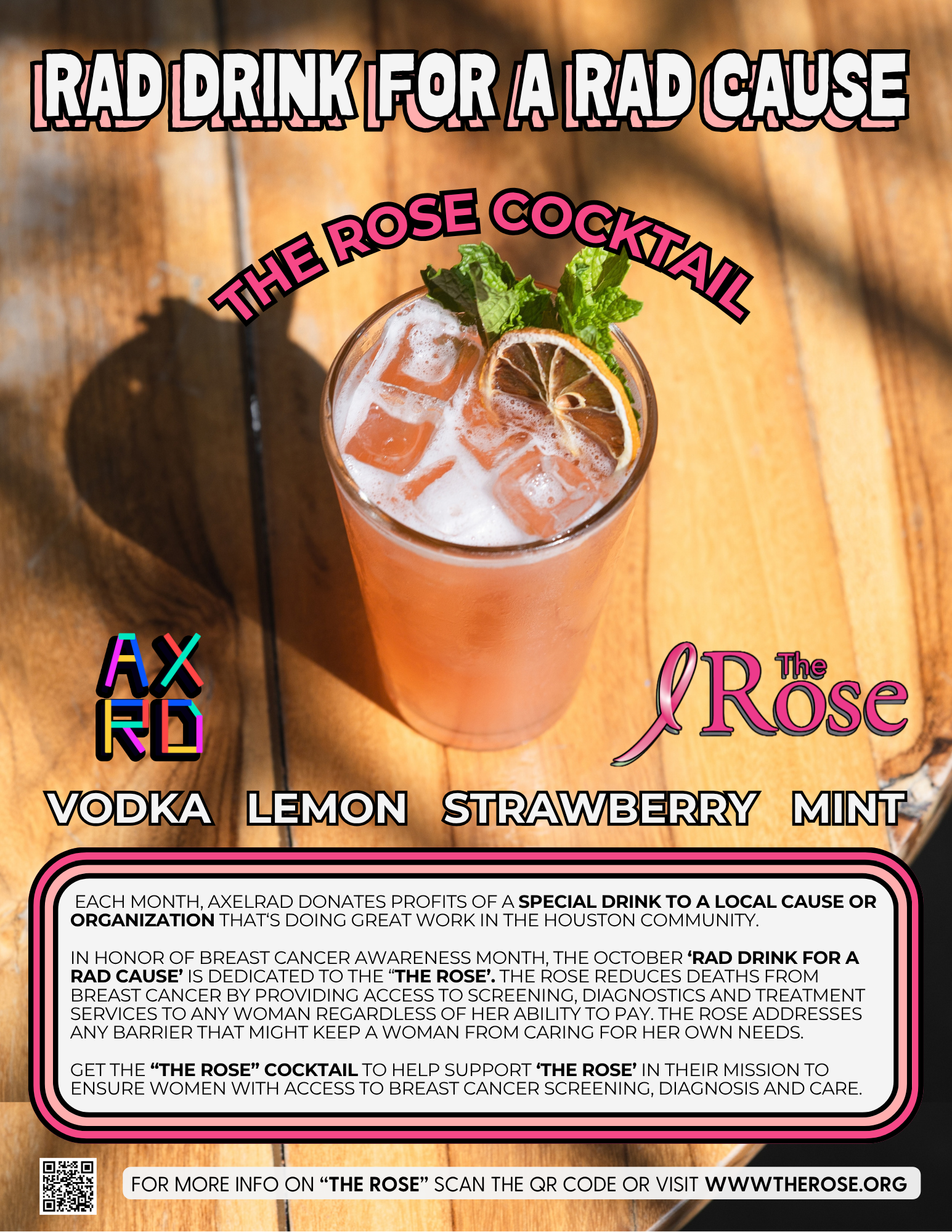 Axelrad rad drink for rad cause