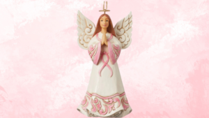 Annual Jim Shore custom-designed Rose Pink Angel ornament