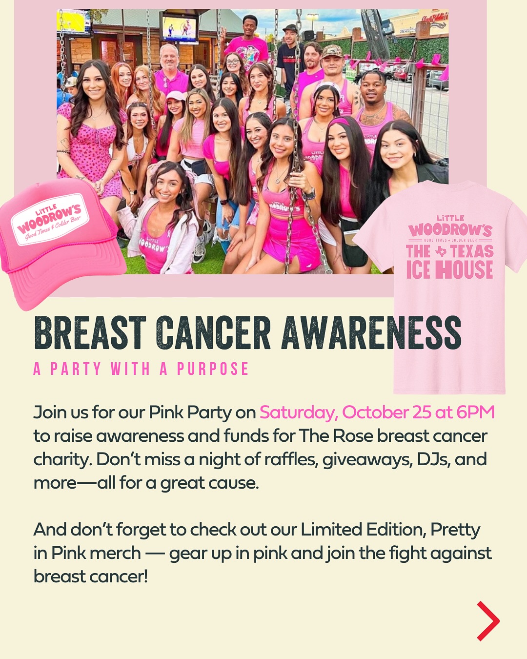 Little Woodrows Lubbock pink party 2