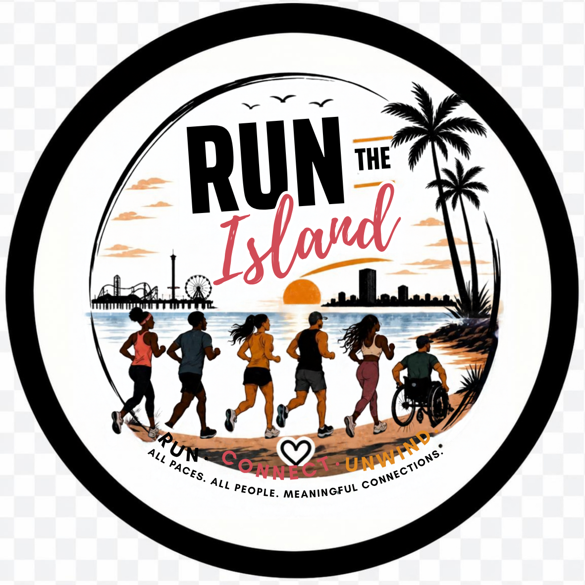 Run The Island Galveston logo 3