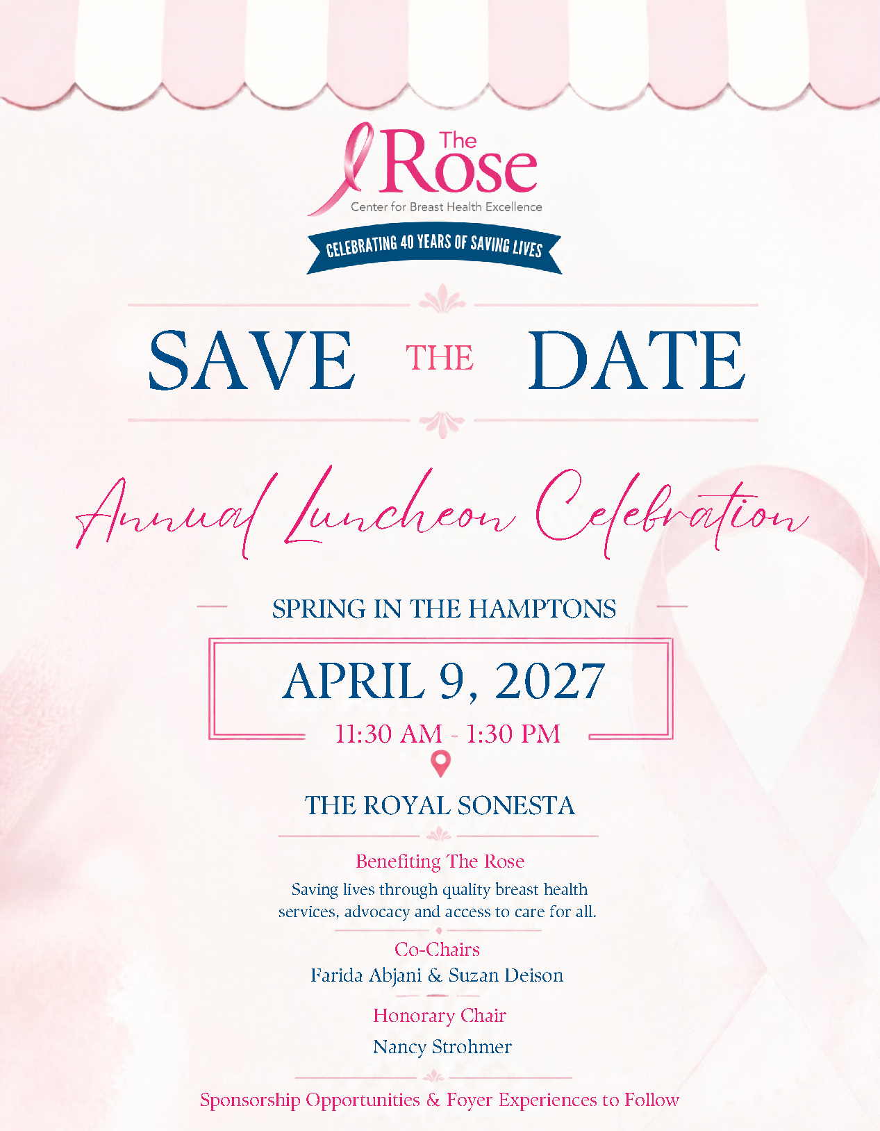 Save the date The Rose Luncheon