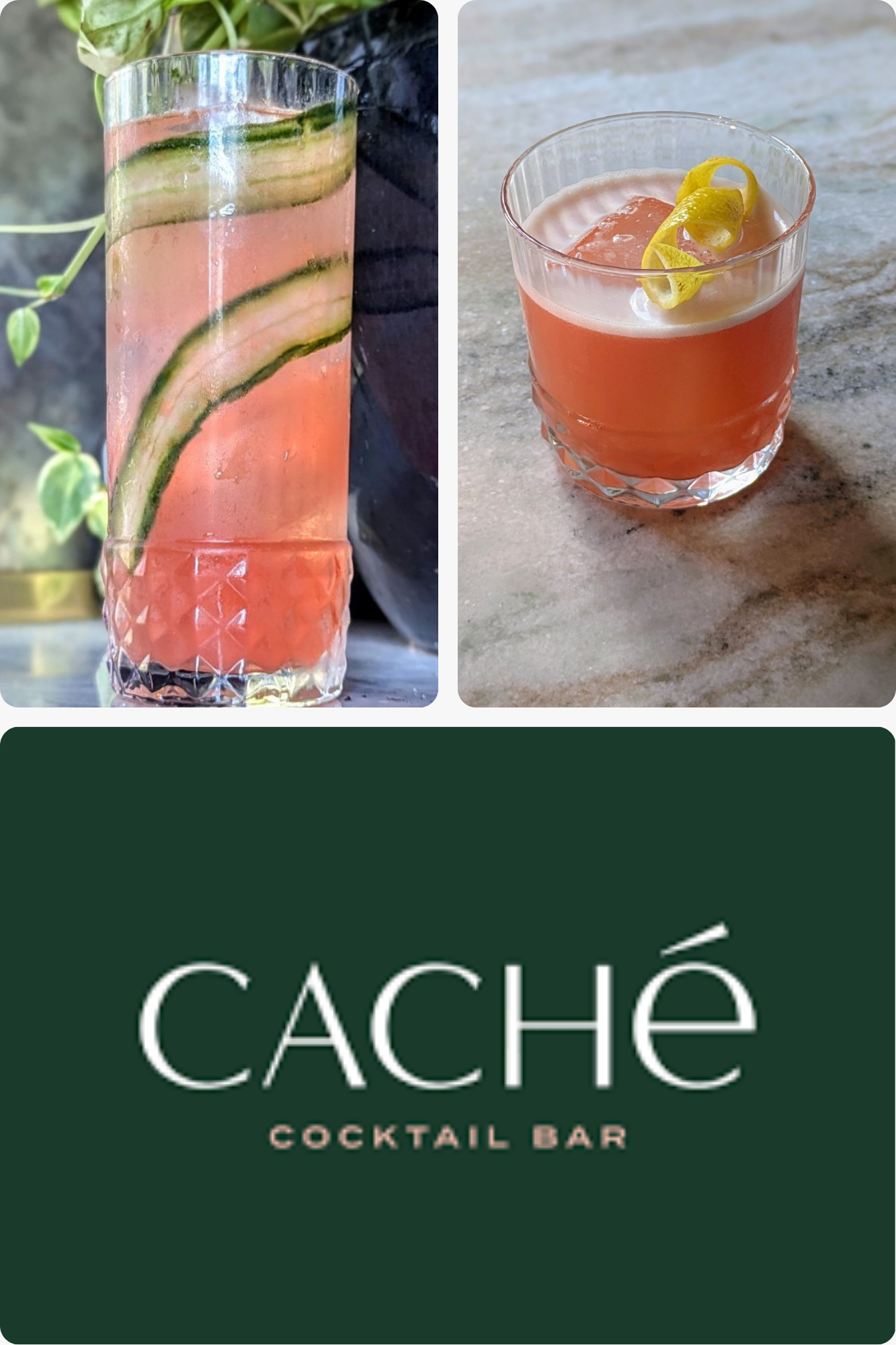 cache cocktail bar BCAM