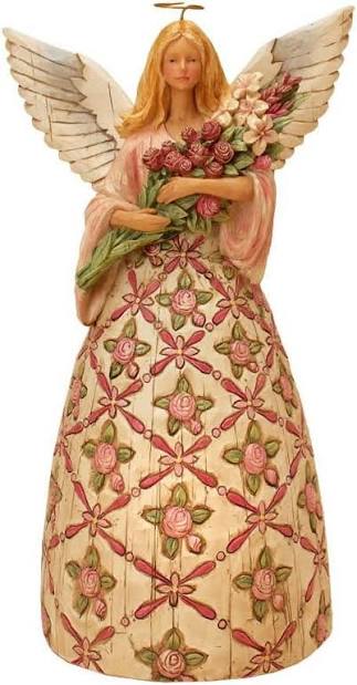 Annual Jim Shore custom-designed Rose Pink Angel ornament 12 jim shore angel