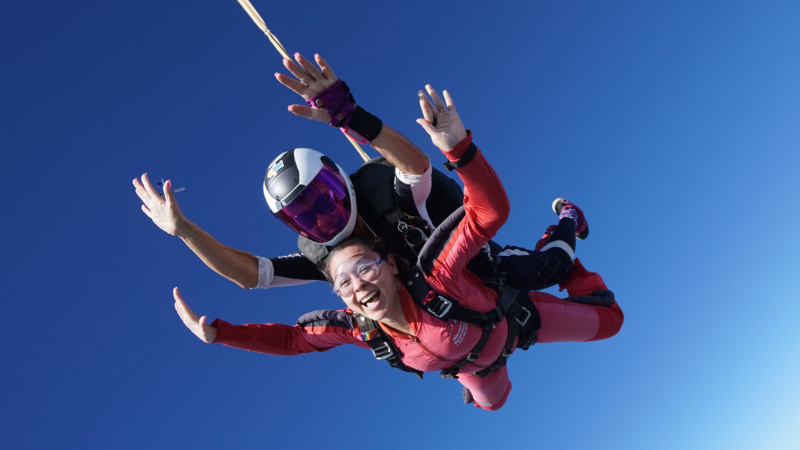 Roxann Hayford. Jump For The Rose. Skydive